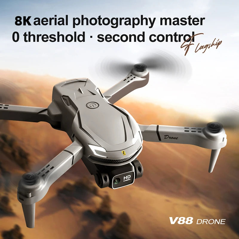 New V88 Drone 8K 5G GPS Professional HD Aerial Photography Remote Control Aircraft HD Dual Camera Quadcopter Toy UAV