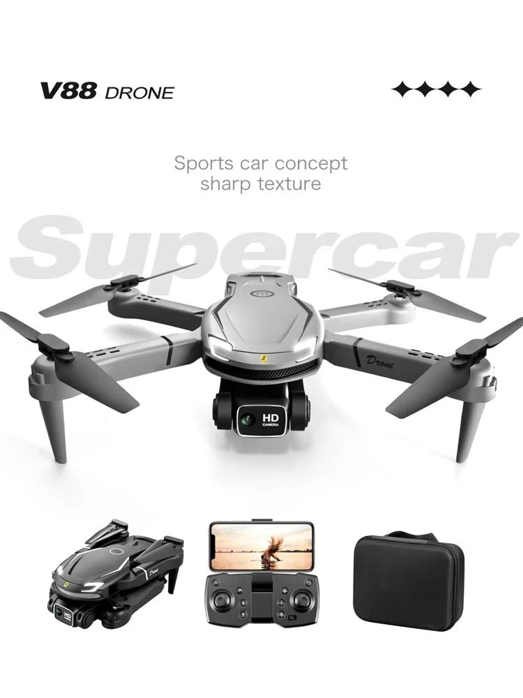 New V88 Drone 8K 5G GPS Professional HD Aerial Photography Remote Control Aircraft HD Dual Camera Quadcopter Toy UAV